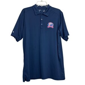 Antigua Polo Shirt Mens Large Navy Blue Texas Rangers Final Season 1994-2019 MLB
